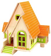 Вила край гората - 3D пъзел за оцветяване от дърво - пъзел