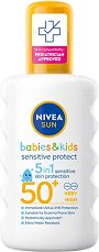 Nivea Sun Babies & Kids Sensitive Protect SPF 50+ - продукт