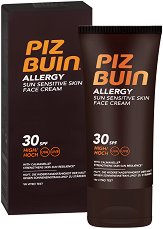 Piz Buin Allergy Sun Sensitive Skin Face Cream - фон дьо тен