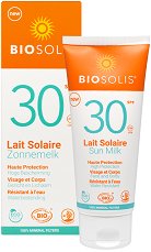 Biosolis Sun Milk SPF 30 - мокри кърпички