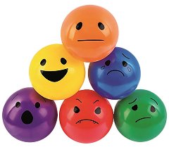 Емотикони - Комплект от 6 топки - играчка