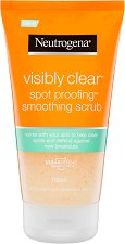 Neutrogena Visibly Clear Smoothing Scrub - Изглаждащ ексфолиант от серията "Visibly Clear" - крем