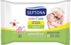 Бебешки мокри кърпички Septona Sensitive - крем