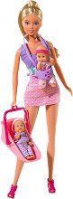 Кукла Стефи Лав детегледачка с две бебета - Simba - чанта
