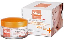 Mixa Extreme Nutrition Oil-based Rich Cream - пудра