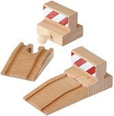 Дървени рампи и стоп блокчета Brio - играчка