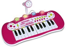 Електронен синтезатор с 24 клавиша и микрофон - играчка