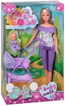 Кукла Стефи с бебе и количка - Simba - 