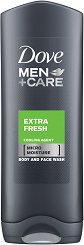 Dove Men+Care Extra Fresh Body & Face Wash - душ гел