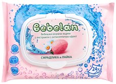 Бебешки мокри кърпички Bebelan - тоалетно мляко