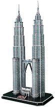Кулите Петронас, Малайзия - 3D пъзел - пъзел
