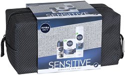 Подаръчен комплект с несесер Nivea Men Sensitive - продукт