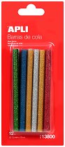 Цветни силиконови пръчки с брокат - продукт