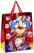 Торбичка за подарък - Клоун - С карнавална маска - играчка