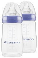 Бебешки шишета Lansinoh Natural Wave - залъгалка