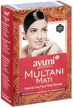 Натурална маска за лице на прах Ayumi Naturals Multani Mati - 