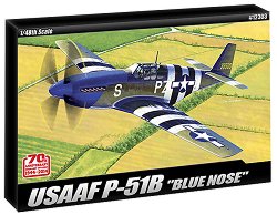 Военен самолет - USAAF P-51B Blue Nose - 