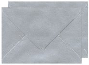 Пощенски пликове с перлен ефект Слънчоглед - Сребърен