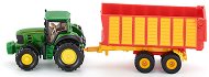 Трактор с ремарке - John Deere - играчка