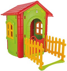 Детска сглобяема къща за игра с ограда Pilsan - Magic House - 