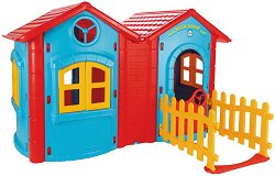 Сглобяема двойна къща за игра с ограда Pilsan - Magic House - играчка