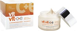 Ултра избелващ дневен крем за лице - Vit C+E SPF 15 - масло