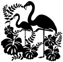 Шаблон Marabu - Фламинго