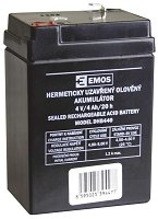 Акумулаторна батерия Emos 4V / 4 Ah - 