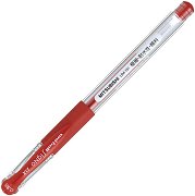 Червена гел химикалка Uni-Ball Deluxe 0.38 mm