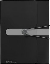 Папка с ластик - Black - Формат A4 от серията "Easy orga"