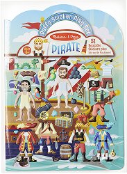 Pirate - книжка с кукли за обличане + 51 стикера - 