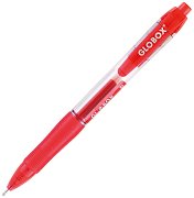 Червена автоматична гел химикалка Globox Scala 0.7 mm