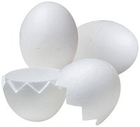 Яйца в две части от стиропор Слънчоглед