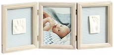 Дървена рамка за снимка и два отпечатъка Baby Art My Baby Touch - продукт