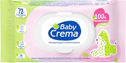 Биоразградими бебешки мокри кърпички Baby Crema - крем