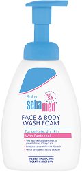 Sebamed Baby Face & Body Wash Foam - лосион