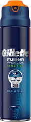 Gillette Fusion ProGlide Sensitive 2 in 1 Cool & Fresh Shave Gel - самобръсначка