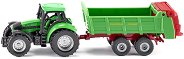 Метален трактор с ремарке Siku Deutz - играчка
