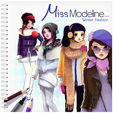 Книжка за оцветяване: Miss Modeline - Winter Fashion - 