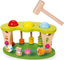Дървена играчка Classic World - Удари топчето - детски аксесоар