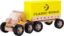 Дървен конструктор Classic World - Камион - играчка