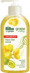 Bilka Grape Energy Hyaluron+ Face Gel Scrub - фон дьо тен