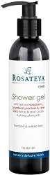 Rosateya Men Shower Gel for Dry Skin - Душ гел за мъже със сапунена ядка, живовляк и алое за суха кожа - гел