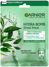 Garnier Green Tea Hydra Bomb Sheet Mask - тоник