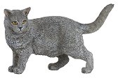 Фигурка на сива котка Papo - фигура