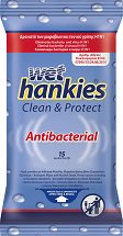 Wet Hankies Clean & Protect Antibacterial - 