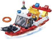 Детски конструктор BanBao - Пожарникарска спасителна лодка - играчка