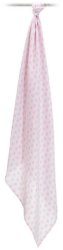 Розова бебешка муселинова пелена - Звездички - аксесоар