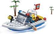 Детски конструктор - BanBao Полицейска лодка - играчка
