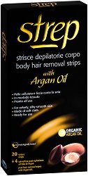 Strep Body Hair Removal Strips Argan Oil - пяна
